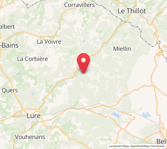 Map of Fresse, Bourgogne-Franche-Comté