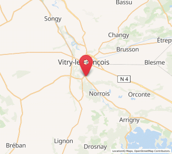 Map of Frignicourt, Grand Est