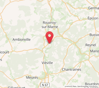 Map of Froncles, Grand Est