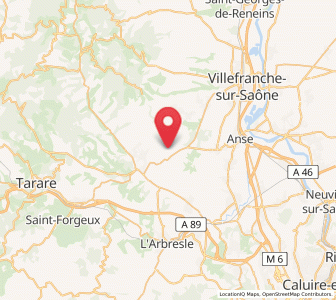 Map of Frontenas, Auvergne-Rhône-Alpes