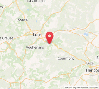 Map of Frotey-lès-Lure, Bourgogne-Franche-Comté