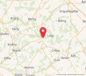 Map of Fruges, Hauts-de-France