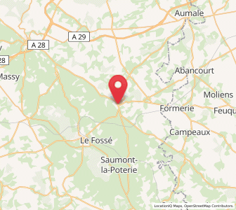 Map of Gaillefontaine, Normandy