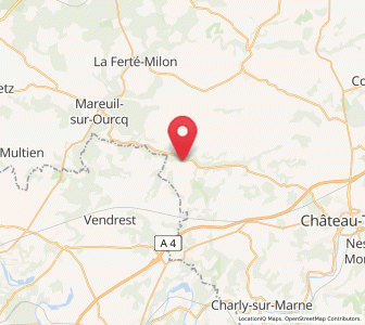 Map of Gandelu, Hauts-de-France