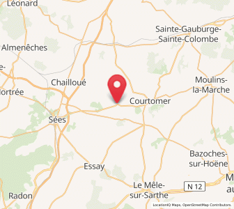 Map of Gâprée, Normandy