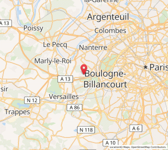 Map of Garches, Île-de-France