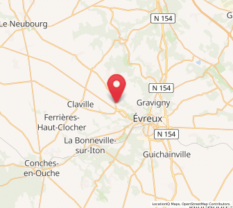 Map of Gauville-la-Campagne, Normandy