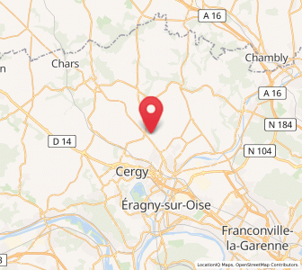Map of Génicourt, Île-de-France