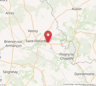 Map of Germigny, Bourgogne-Franche-Comté