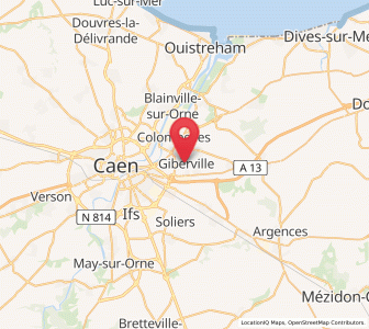 Map of Giberville, Normandy