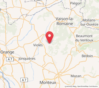 Map of Gigondas, Provence-Alpes-Côte d'Azur