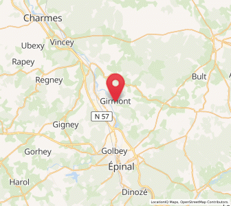 Map of Girmont, Grand Est