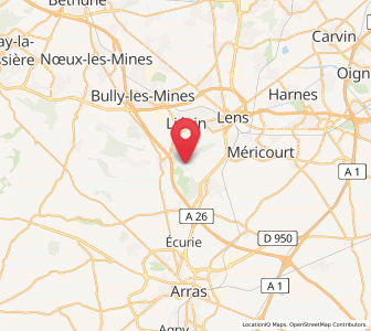 Map of Givenchy-en-Gohelle, Hauts-de-France