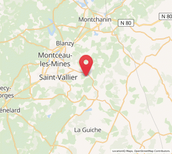 Map of Gourdon, Bourgogne-Franche-Comté