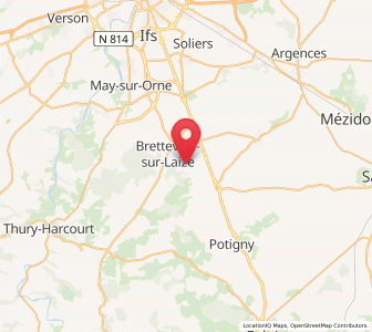 Map of Gouvix, Normandy