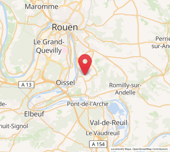 Map of Gouy, Normandy