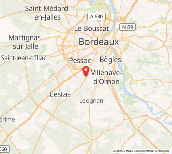 Map of Gradignan, Nouvelle-Aquitaine