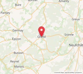Map of Grand, Grand Est