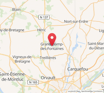 Map of Grandchamp-es-Fontaines, Pays de la Loire