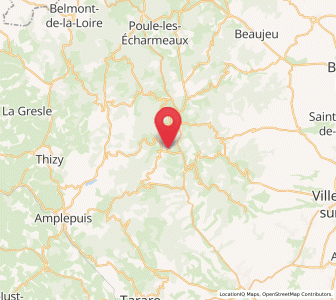 Map of Grandris, Auvergne-Rhône-Alpes