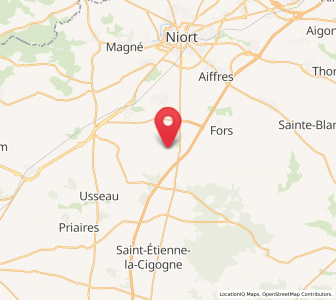 Map of Granzay-Gript, Nouvelle-Aquitaine