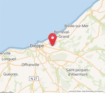 Map of Grèges, Normandy