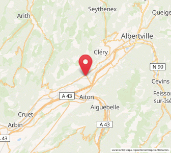 Map of Grésy-sur-Isère, Auvergne-Rhône-Alpes