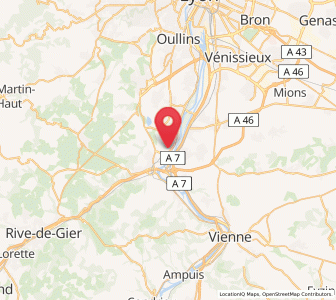 Map of Grigny, Auvergne-Rhône-Alpes