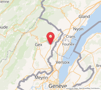 Map of Grilly, Auvergne-Rhône-Alpes