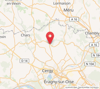 Map of Grisy-les-Plâtres, Île-de-France