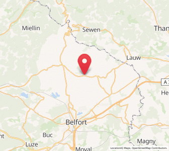 Map of Grosmagny, Bourgogne-Franche-Comté