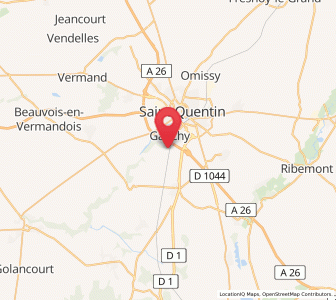 Map of Grugies, Hauts-de-France