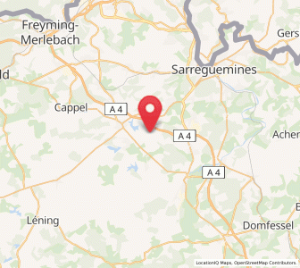 Map of Grundviller, Grand Est