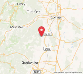 Map of Gueberschwihr, Grand Est