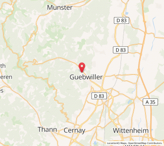 Map of Gebweiler, Grand Est
