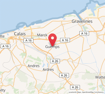 Map of Guemps, Hauts-de-France