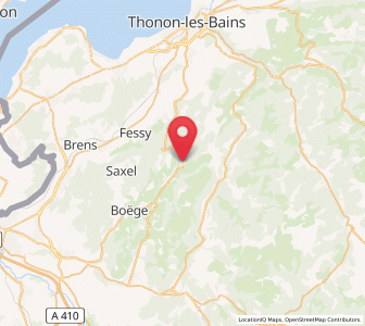 Map of Habère-Poche, Auvergne-Rhône-Alpes
