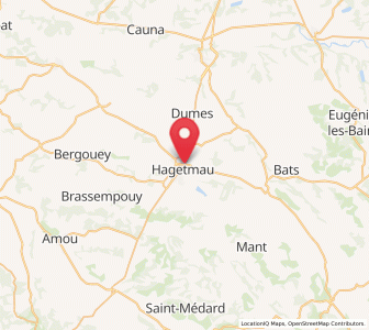 Map of Hagetmau, Nouvelle-Aquitaine