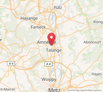 Map of Hagondange, Grand Est