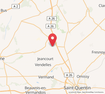 Map of Hargicourt, Hauts-de-France
