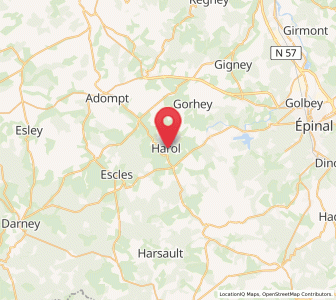 Map of Harol, Grand Est