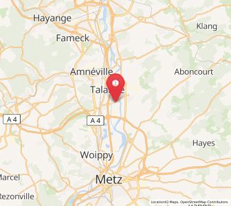 Map of Hauconcourt, Grand Est