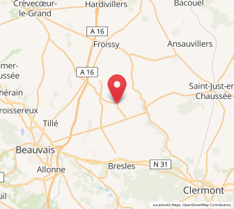 Map of Haudivillers, Hauts-de-France