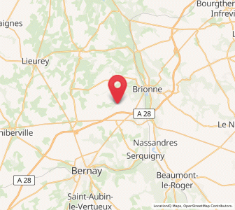Map of Hecmanville, Normandy