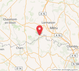 Map of Hénonville, Hauts-de-France