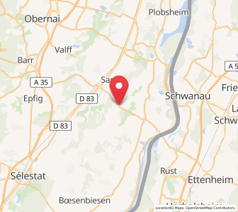 Map of Herbsheim, Grand Est