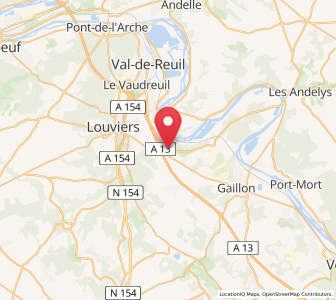 Map of Heudebouville, Normandy