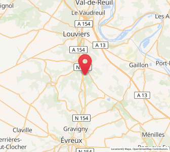 Map of Heudreville-sur-Eure, Normandy