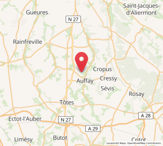 Map of Heugleville-sur-Scie, Normandy