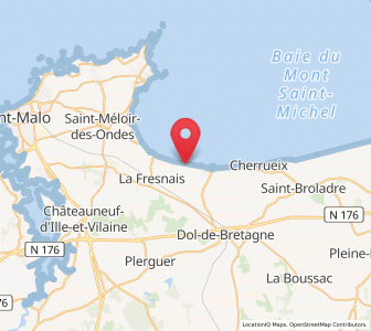 Map of Hirel, Brittany